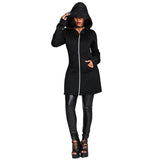 Gothic Slim Mid Length Hoodies