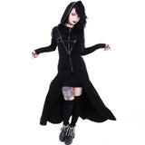 Casual Gothic Print Hoodie