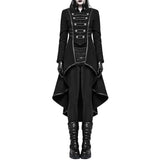 Casual Gothic Plus Size Trench Coats