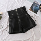 Rosetic PU Leather Women Shorts