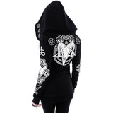 Rosetic Black Hoodie Sweatshirt