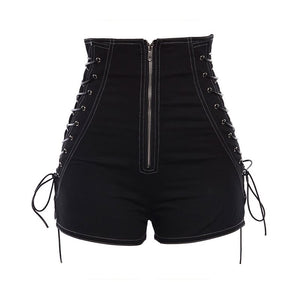 Rosetic PU Leather Women Shorts