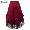 Rosetic Gothic Asymmetrical Skirt