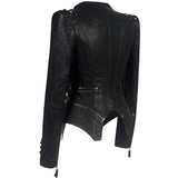 Rosetic Jacket Women Faux Leather