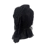 Lace Coat Gothic Black Punk