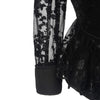 Lace Coat Gothic Black Punk