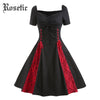 Vintage Gothic Lace Up Dress