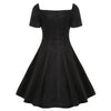 Vintage Gothic Lace Up Dress