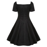 Vintage Gothic Lace Up Dress