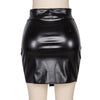 Women Faux Leather Skirt