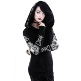 Rosetic Black Hoodie Sweatshirt